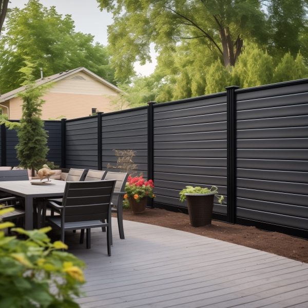 Fairfield Backyard Vinyl Fence