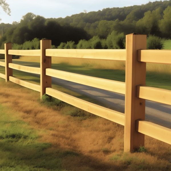 Fairfield Post and Rail Wood Fencing